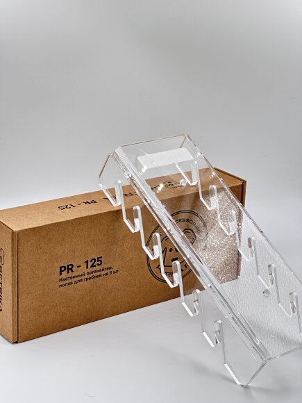 Настенный органайзер PETRIKA, полка для гребней на 6 шт.